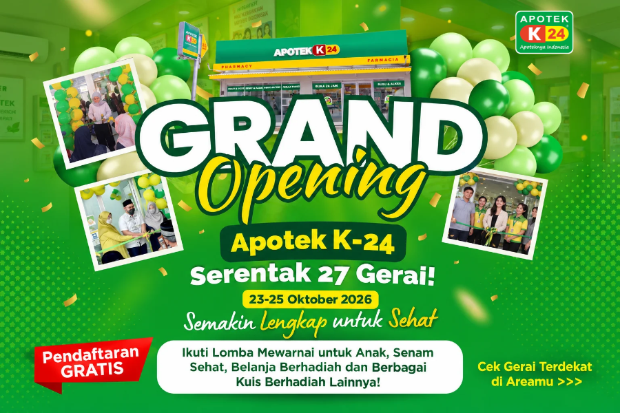 Apotek K-24 akan Gelar Grand Opening Serentak di 27 Titik Lokasi
